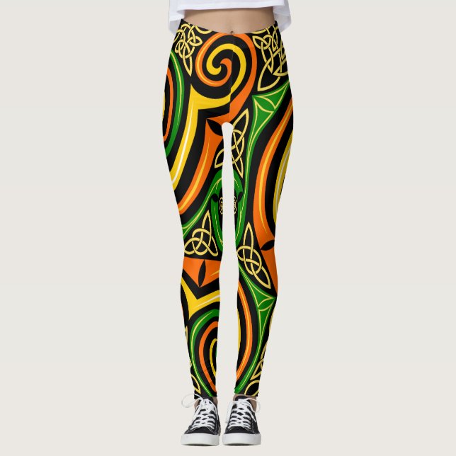 celtic spirals leggings (Front)