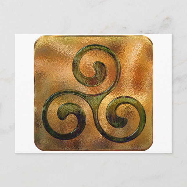 celtic spirals postcard (Front)