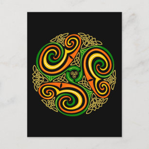 celtic spirals postcard