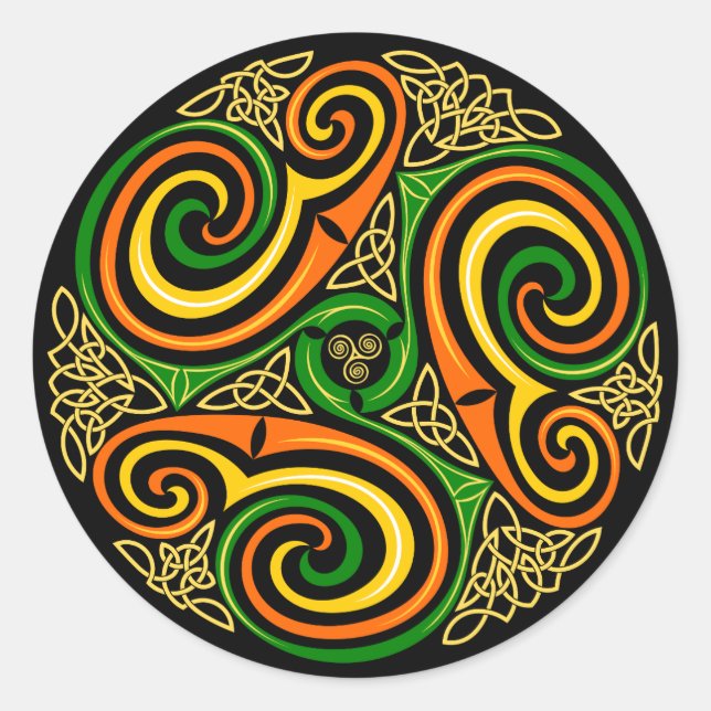 celtic spirals stickers (Front)