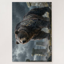 Celtic Spirit Animal Bear Jigsaw Puzzle