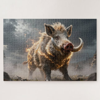 Celtic Spirit Animal Boar Jigsaw Puzzle