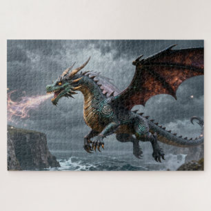 Celtic Spirit Animal Dragon Jigsaw Puzzle