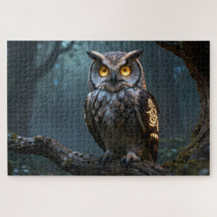 Celtic Spirit Animal Owl Jigsaw Puzzle