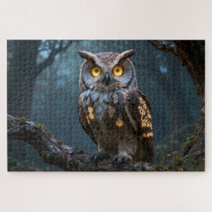 Celtic Spirit Animal Owl Jigsaw Puzzle