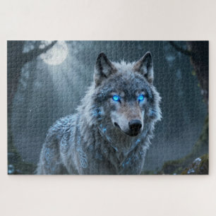 Celtic Spirit Animal Wolf Jigsaw Puzzle
