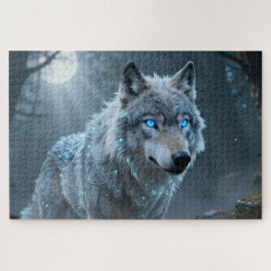 Celtic Spirit Animal Wolf Jigsaw Puzzle