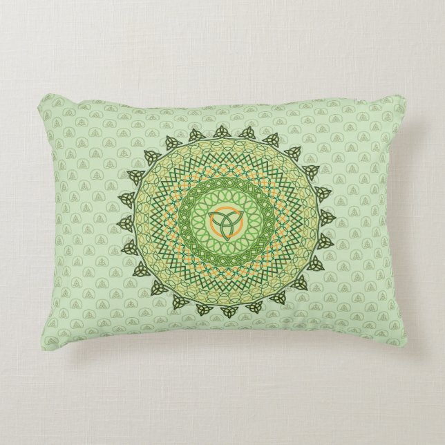 Celtic St. Patty's Day Accent Pillow (Front)