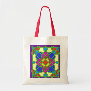 Celtic Stained Glass Effect Tote Bag