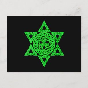 Celtic Star of David Postcard