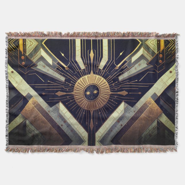 Celtic Sun Throw Blanket (Front)