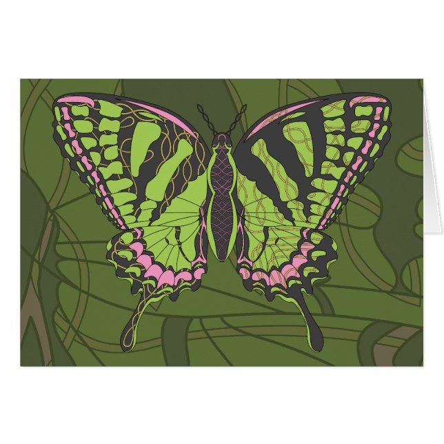 Celtic Swallowtail Card (Front Horizontal)