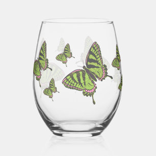 Celtic Swallowtail Stemless Wine Glass