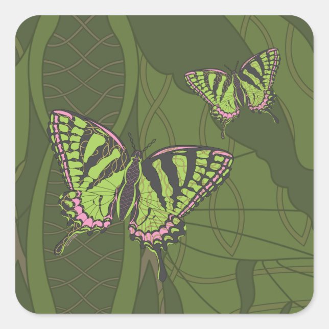 Celtic Swallowtail Sticker (Front)