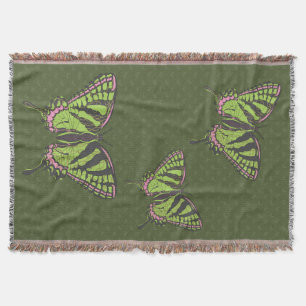 Celtic Swallowtail Throw Blanket