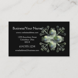 Celtic Swirls Irish Stained Glass :: Business Card