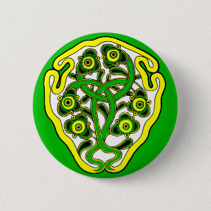 Celtic symbol 6 cm round badge