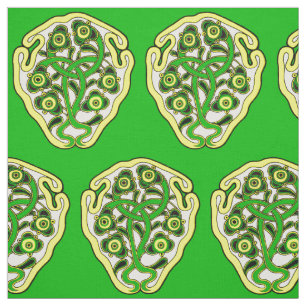 Celtic symbol print fabric