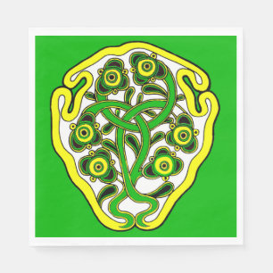 Celtic symbol print napkin