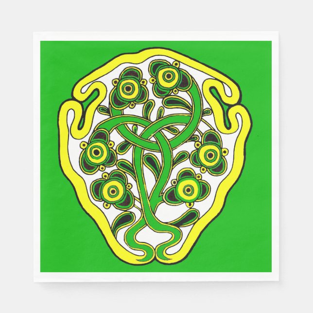 Celtic symbol print napkin (Front)