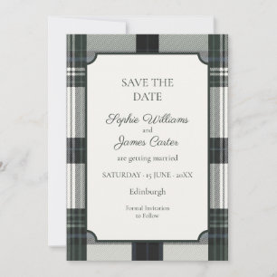 Celtic Tartan Botanical Heritage Save The Date