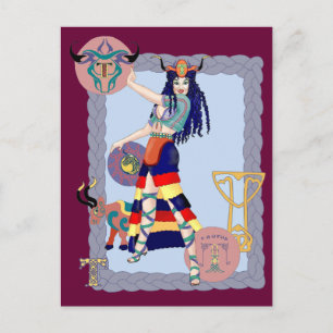 Celtic Taurus Postcard