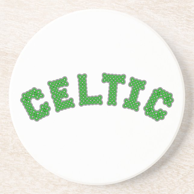 Celtic Text Coaster (Front)