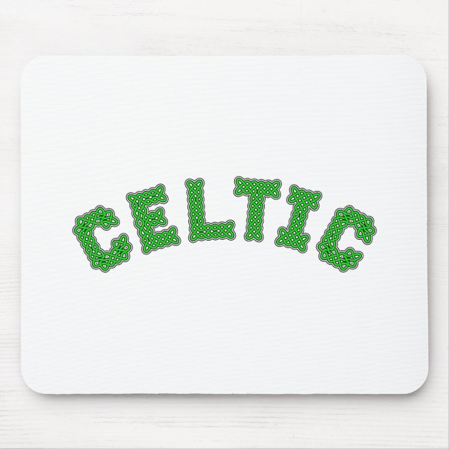 Celtic Text Mouse Pad (Front)