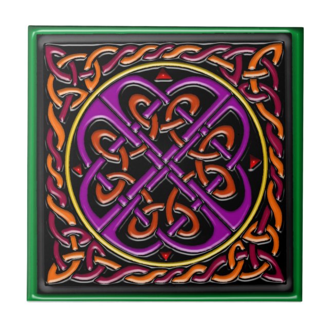 Celtic tile black (Front)
