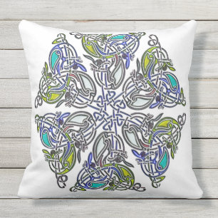 Celtic Traditional Knotwork Outdoor Cushion