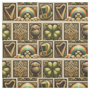 Celtic Treasures: A symphony of Irish luck  Fabric
