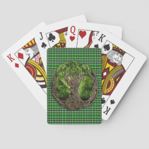 Celtic Tree And Ancient Clan MacDonald Isles Playing Cards