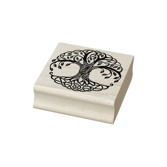 celtic tree art stamp (Stamp)