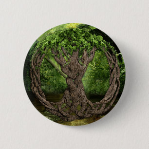 Celtic Tree Of Life 6 Cm Round Badge