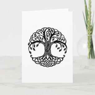Celtic tree of life card