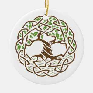 Celtic Tree of Life Ceramic Ornament