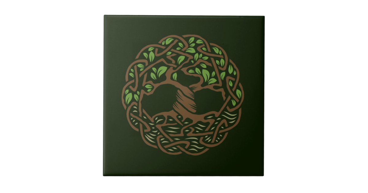 Celtic Tree of Life Ceramic Tile | Zazzle