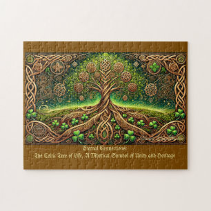 Celtic Tree of Life, Intricate Knotwork Irish Jigsaw Puzzle