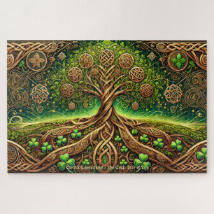 Celtic Tree of Life, Intricate Knotwork Irish Jigsaw Puzzle