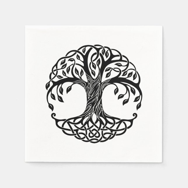 Celtic tree of life napkin (Front)