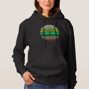 Celtic Tree Of Life Retro Sun Vintage Green Design Hoodie