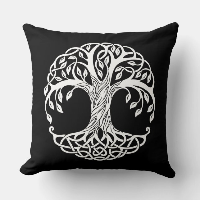celtic tree pillow (Front)