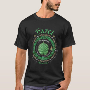 Celtic Tree Zodiac Druid Ogham Astrology Hazel T-Shirt