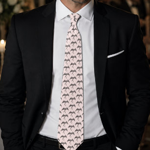 Celtic Tribal Dragon Black Pink Tie
