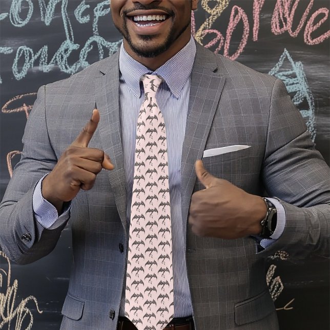 Celtic Tribal Dragon Black Pink Tie (Creator Uploaded)