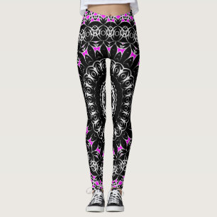 Celtic Tribal Mandala ( Pink ) Leggings