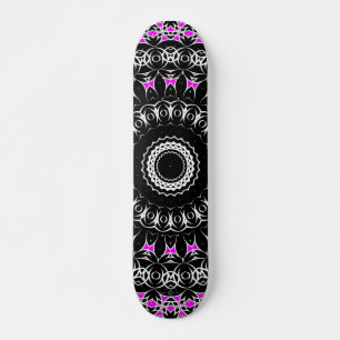 Celtic Tribal Mandala ( Pink ) Skateboard