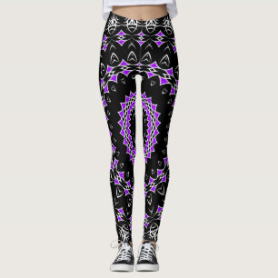 Celtic Tribal Mandala ( Purple ) Leggings