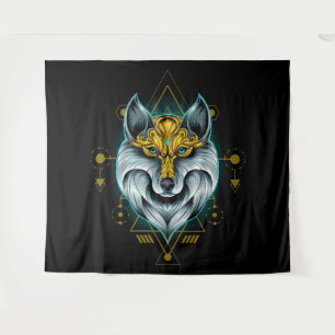Celtic Tribal Wolf Tapestry