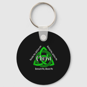 Celtic Trinity Kno St Patricks Prayer Christian Key Ring